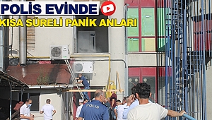 Sinop Polis evinde yangın paniği