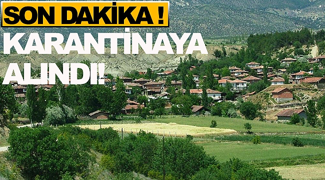 Sinop'ta bir köy karantinaya alındı