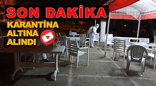 O Plaj Karantinaya Alındı