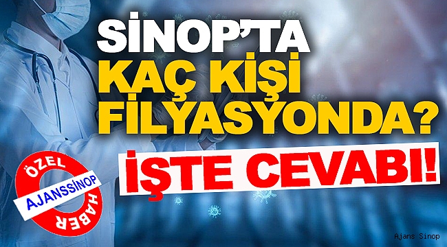 SİNOP'TA FİLYASYONDA KAÇ KİŞİ VAR?