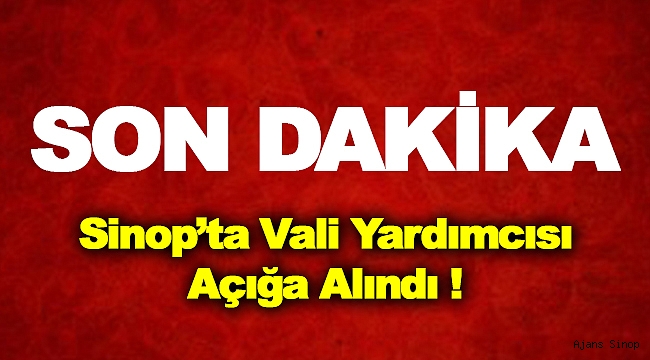 Vali Yardımcısı Açığa Alındı!