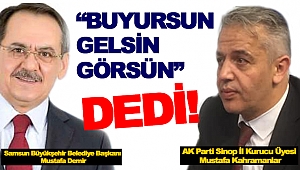 BÜYÜKŞEHİR BAŞKANINA TÜRKELİ'NDEN ÇAĞRI; 