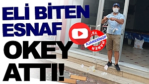 Dükkanı kapalı olan esnaf okey taşlarını sokağa döktü!