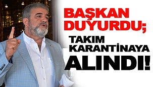 İstanbul Sinopspor takımı Karantinaya alındı!