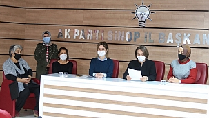 AK PARTİ SİNOP KADIN KOLLARINDAN BASIN AÇIKLAMASI!