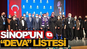 SİNOP'UN DEVA LİSTESİ
