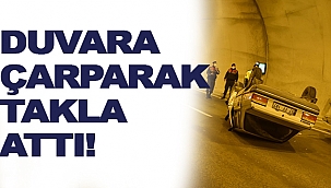 DUVARA ÇARPARAK TAKLA ATTI!