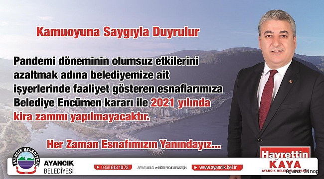 BAŞKAN 2021 YILINDA ZAM ALMAYACAK!