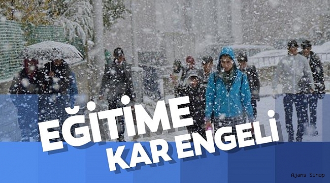 EĞİTİME KAR ENGELİ!