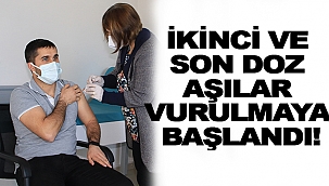 SİNOP’TA İKİNCİ VE SON DOZ AŞI UYGULAMALARI BAŞLADI