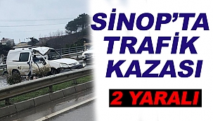 SİPARİŞ TESLİMİNE ÇIKAN ARAÇ KAZA YAPTI