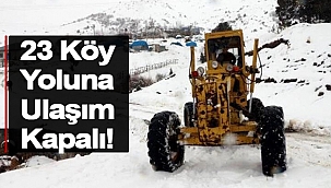 Sinop’ta Kar Yağışı Nedeniyle 23 Köy Yolu Kapandı