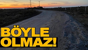 TURİZM YOLUNA BOZUK YOL ENGELİ!