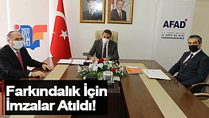 Afet için işbirliği yaptılar!