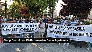 SİNOP DEMOKRASİ PLATFORMU'NDAN BASIN AÇIKLAMASI