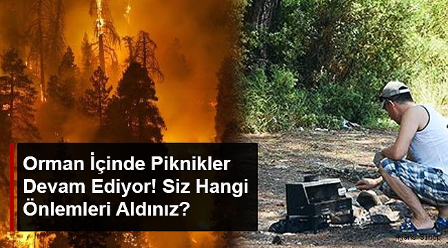 ORMAN İÇİNDE PİKNİKLER DEVAM EDİYOR! SİZ HANGİ ÖNLEMLERİ ALDINIZ?