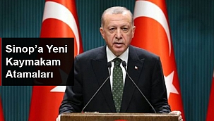 SİNOP’A YENİ KAYMAKAM ATAMALARI