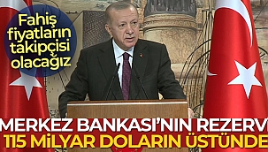 Cumhurbaşkanı Erdoğan'dan Merkez Bankası'nın rezervlerine ilişkin açıklama!