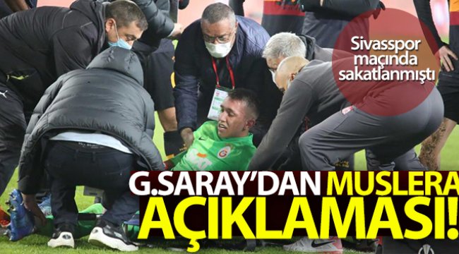 Galatasaray'dan, Muslera'nın sağlık durumuna ilişkin açıklama