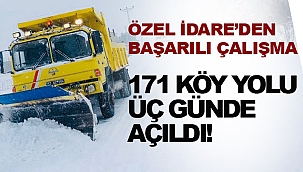 Sinop'ta kardan kapalı köy yollarının tamamını ulaşıma açıldı