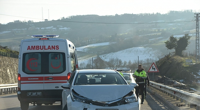 Sinop'ta trafik kazası