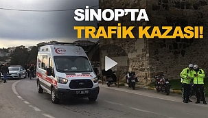 Sinop'ta Trafik Kazası 1 Yaralı!