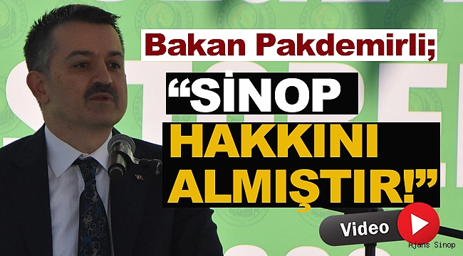 BAKAN PAKDEMİRLİ AÇILIŞTA KONUŞTU!