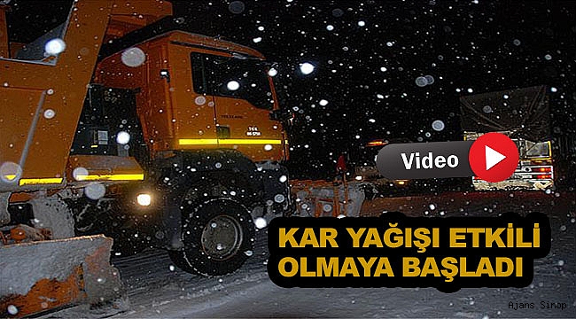 Kar yağışı sürücülere zor anlar yaşattı