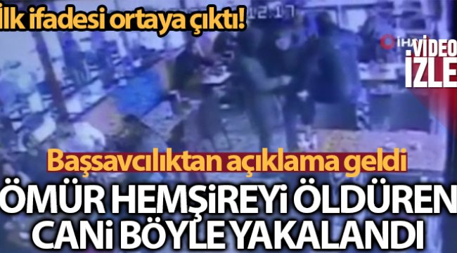 Kartal’da hemşire Ömür Erez’i öldüren zanlının yakalanma anı güvenlik kamerasında