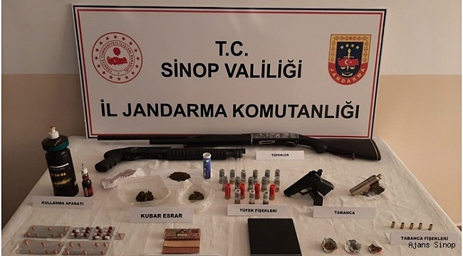 Sinop’ta uyuşturucu imal eden 1 kişi tutuklandı