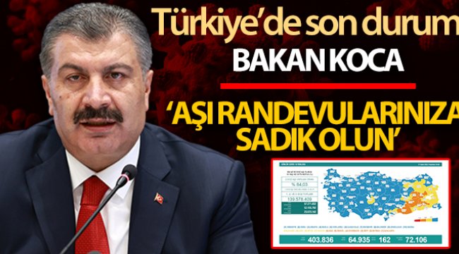 Son 24 saatte korona virüsten 162 kişi hayatını kaybetti