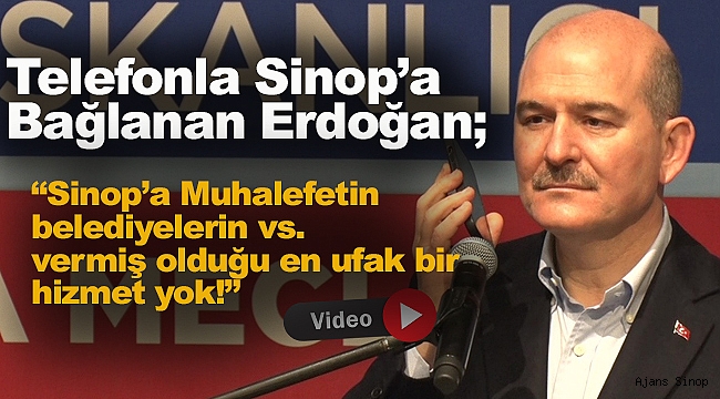 Telefonla Sinop'a bağlanan Erdoğan'dan dikkat çekici söylem!