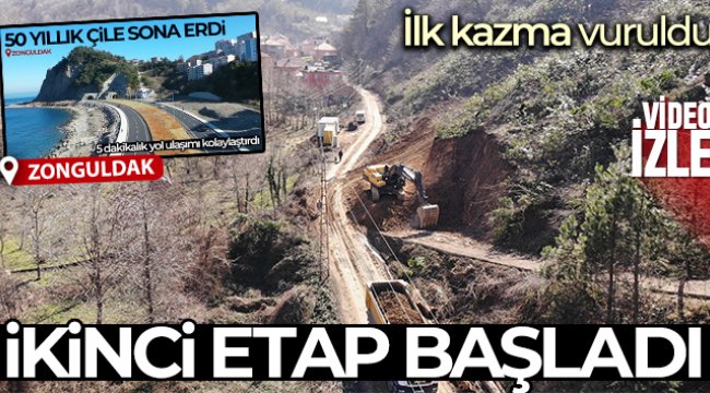 Açılışını Cumhurbaşkanı Erdoğan yapmıştı, o yolda ikinci etap başladı
