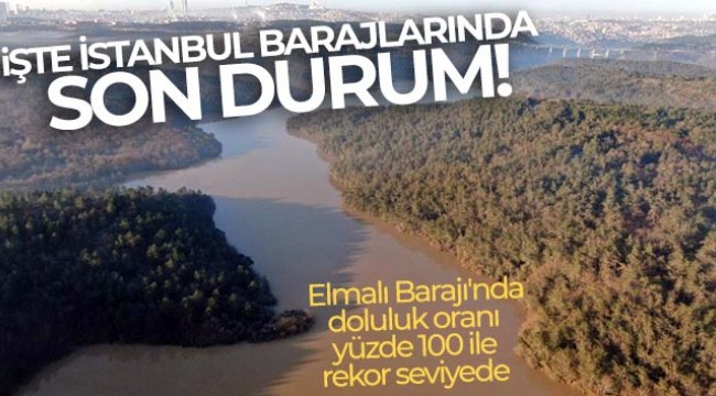 İstanbul'da yağışların etkisiyle barajlardaki doluluk yüzde 79 seviyesinde