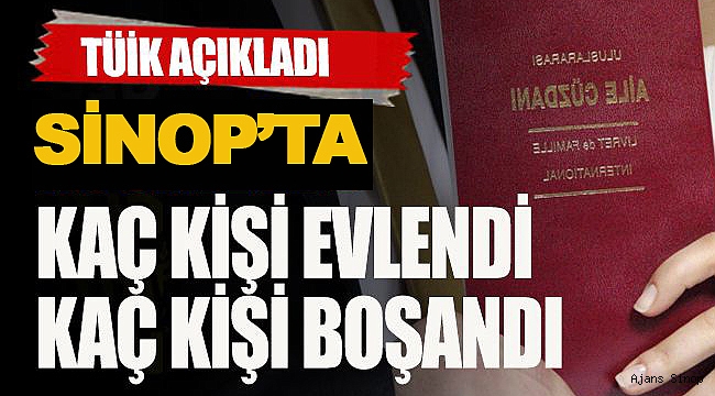 İŞTE SİNOP'UN RAKAMLARI!