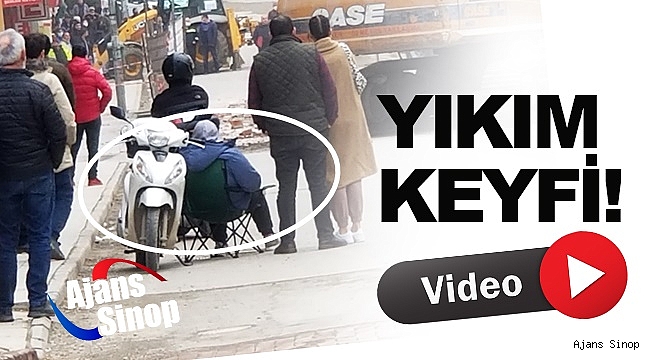 Kamp sandalyesinde yıkım keyfi!