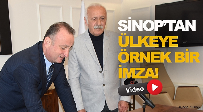 Sinop Belediyesi, Türkiye'ye örnek olacak imzayı attı