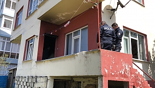 Sinop'ta yabancı uyruklu kişilerin evinde yangın