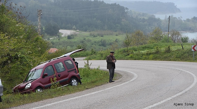 Sinop'ta trafik kazası: 2 yaralı