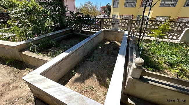 Sinop'taki mezarlık ilgili bekliyor