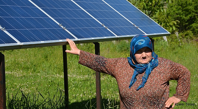 Kezban teyze güneş enerji santrali kurdu
