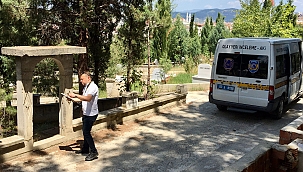 Pes dedirten hırsızlık! Mezarlıktan…