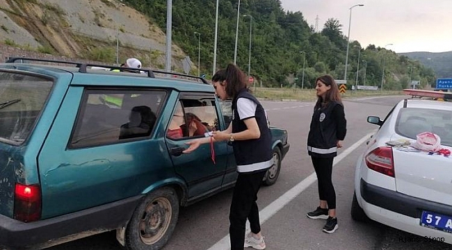 Sinop'a Kurban Bayramı'nda 281 bin araç girdi