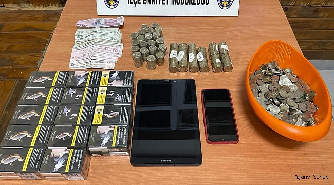 Sinop’ta 3 hırsızlık şüphelisi çalıntı malzemelerle yakalandı