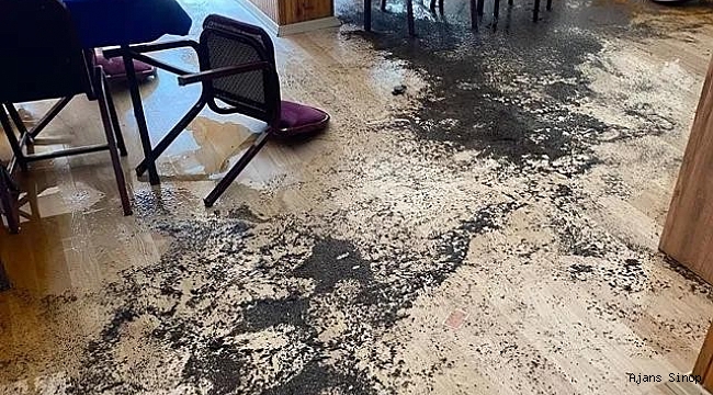 Sinop’ta iş yerine girip malzemelere zarar verdiler