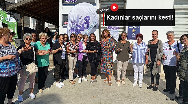 Kadınlar saçlarını kesti…