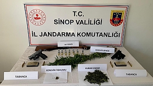 Sinop'ta jandarmadan uyuşturucu operasyonunda 1 gözaltı