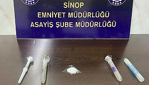 Sinop'ta durdurulan araçtan uyuşturucu çıktı