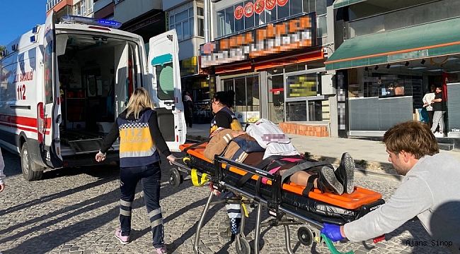 Sinop'ta motosiklet kazası: 2 yaralı