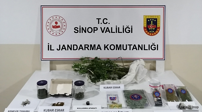 Sinop'ta uyuşturucu madde operasyonu